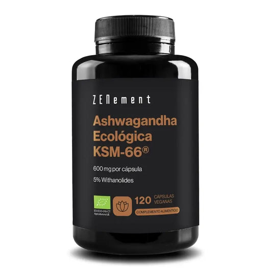 Zenement Ashwagandha Organic Ksm-66, 120 gélules végétaliennes
