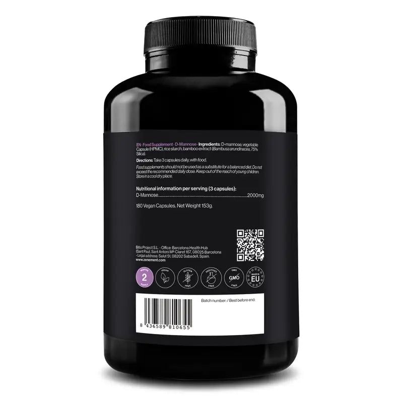Zenement D-Mannose, 180 gélules végétaliennes