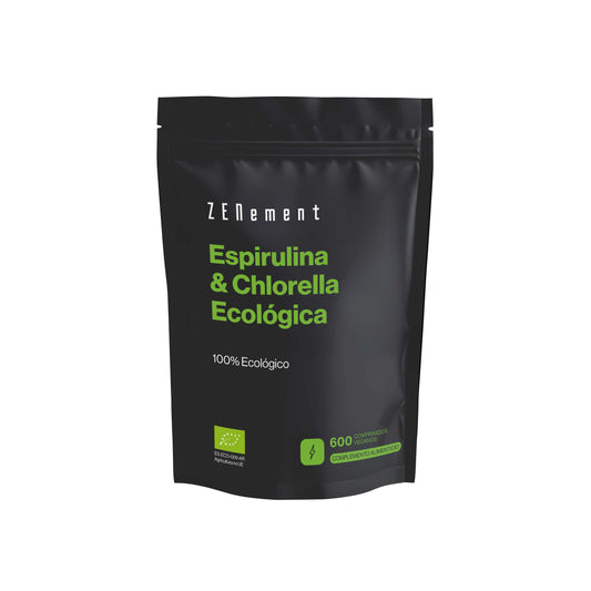Zenement : spiruline et chlorella bio, 600 comprimés