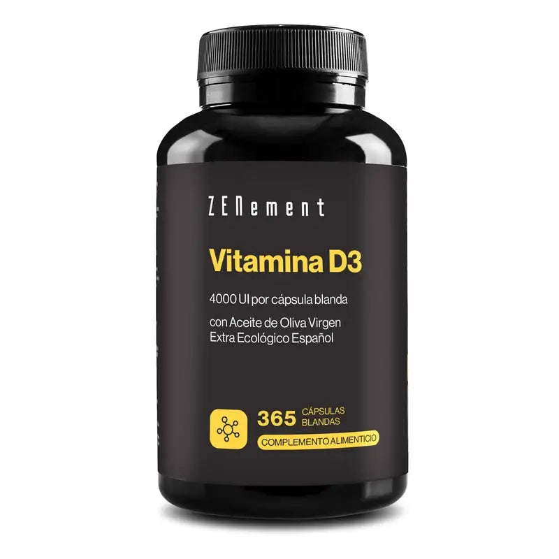 Zenement Vitamine D3 4000 IU, 365 softgels