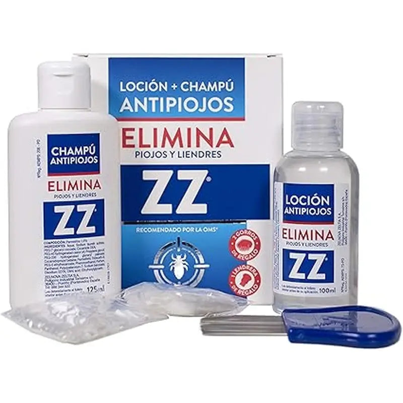 Zz Complete Lice Treatment Kit Lotion anti-poux 100Ml + Shampooing 125Ml