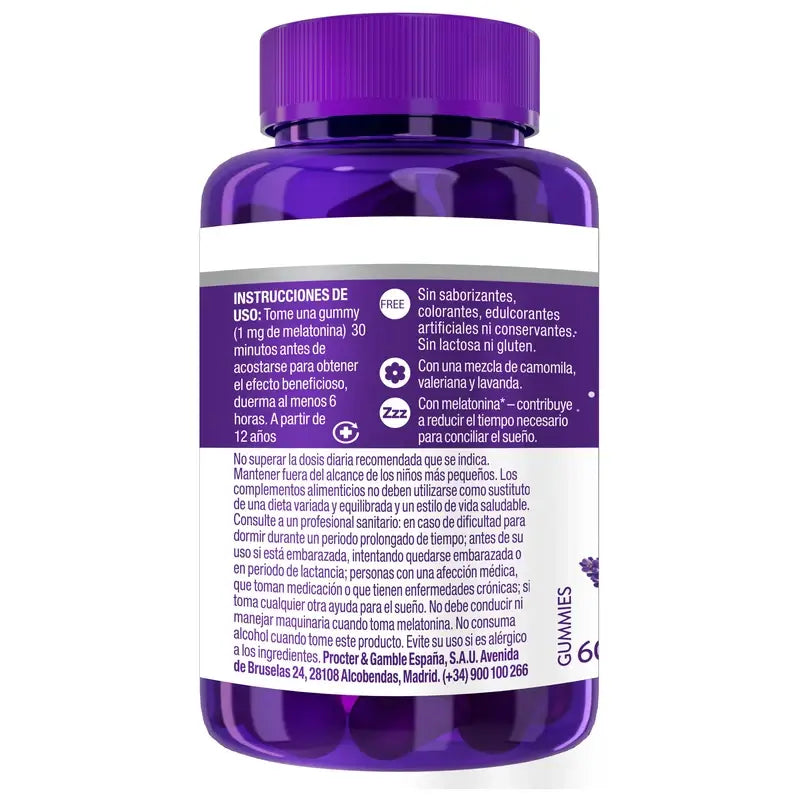 ZzzQuil Natura Melatonin, 60 gommes