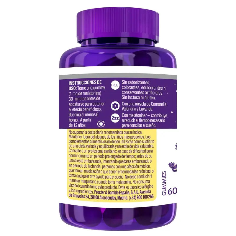 ZzzQuil Mangue, Banane et Valériane, 60 gommes