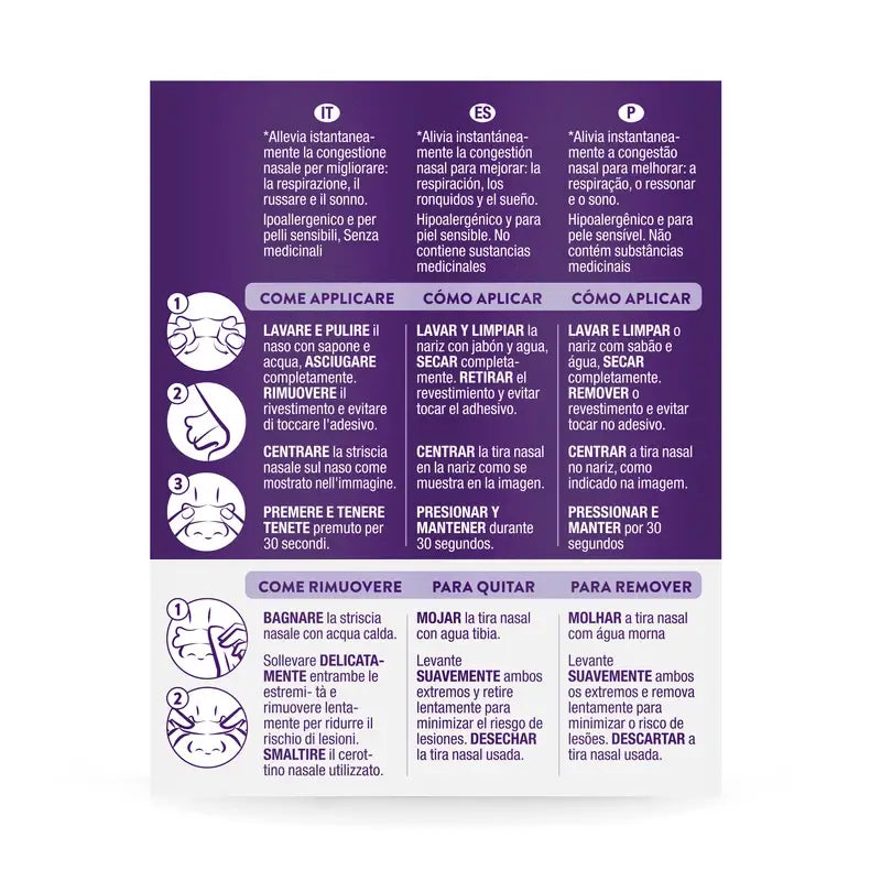 Zzzquil Sleep Nasal Strips, Respirez et dormez mieux, 10 Strips