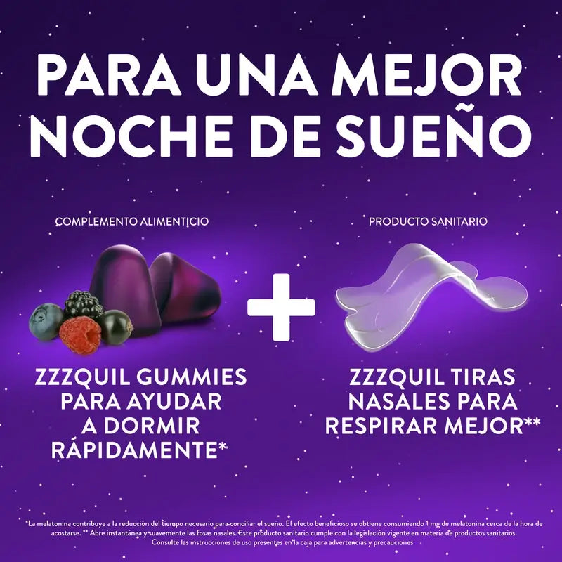 ZzzQuil Sleep Nasal Strips, Respirez et dormez mieux, 26 Strips