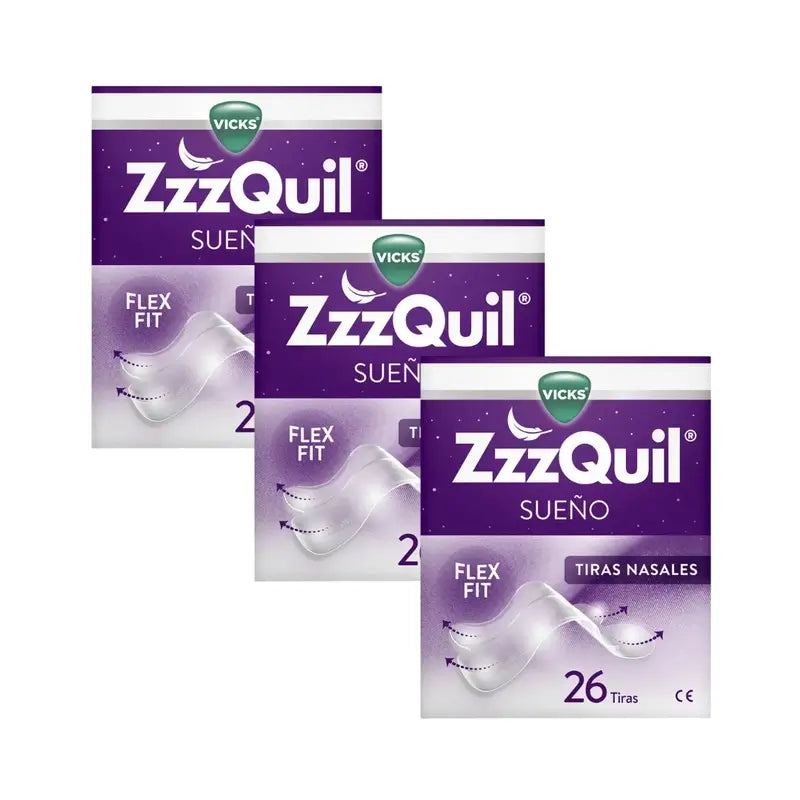 Zzzquil Sleep Nasal Strips, Respirez et dormez mieux, 3X26 Strips
